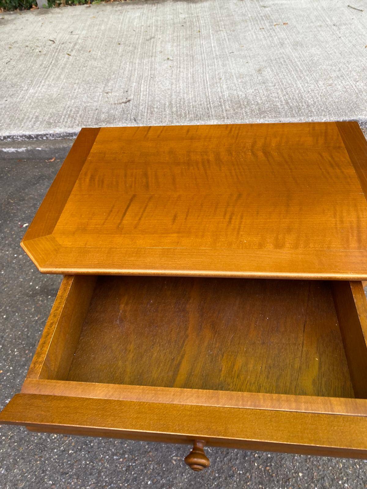 Louis Philippe bedside table in solid wood Novostyle 1970