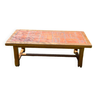 Brutalist tiled table by Tonge