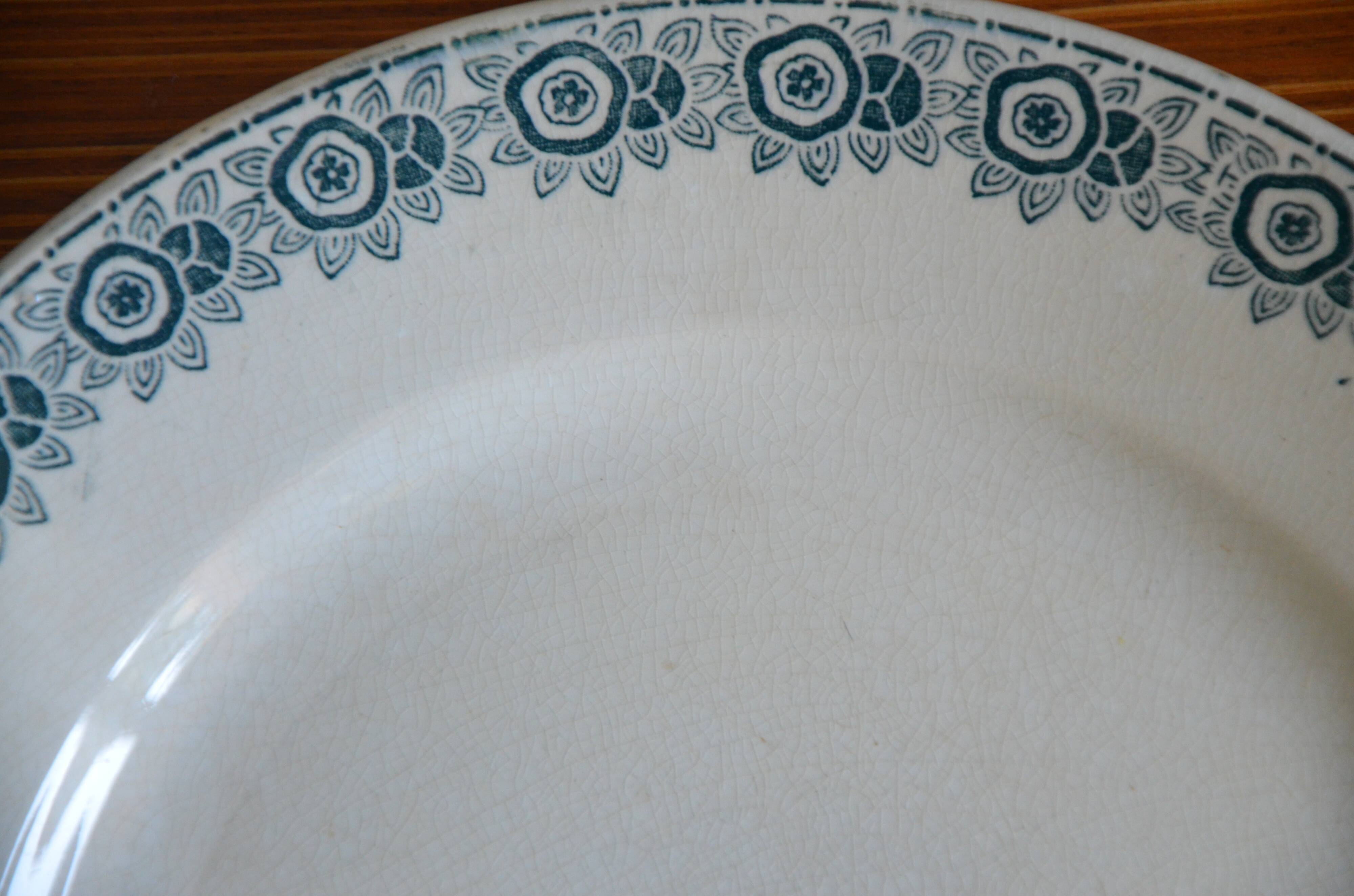 Lot de 6 assiettes Saint Amand collection Ibéria
