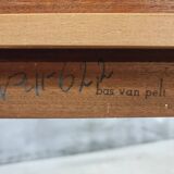 2 Bas van Pelt designer dining room chairs in walnut, 1930s
