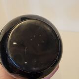 5 Vietnam vases black lacquered wood and mother-of-pearl inlays