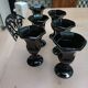 Black ice cream cups