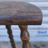 Solid wood tripod stool