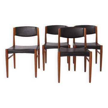 Set of 4 Grete Jalk Teak Dining Chairs for Glostrup, 1960s | Danish