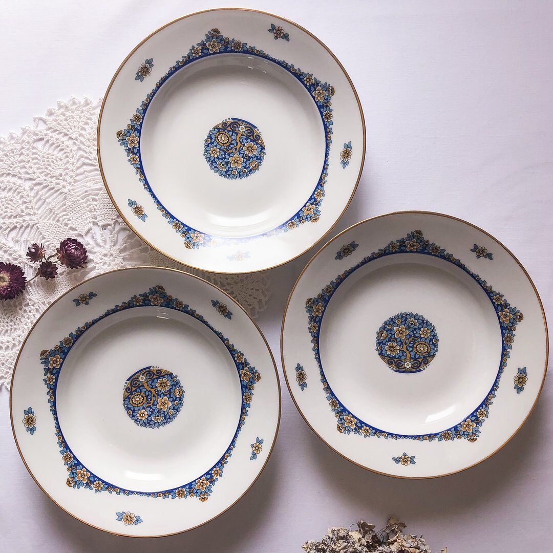 Limoges porcelain trio