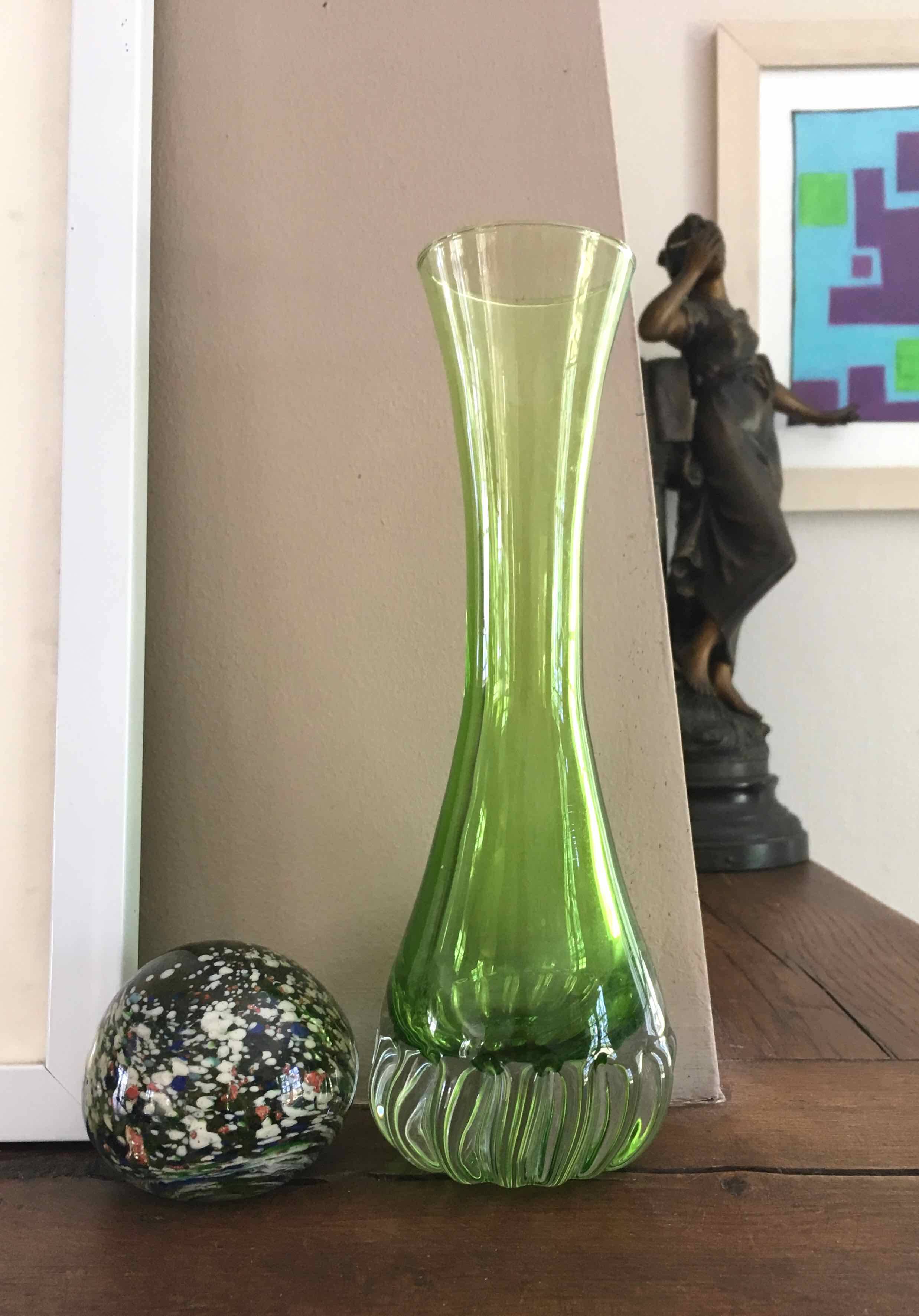 Blown glass vase