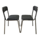 Pair of vintage chrome chairs