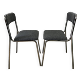 Pair of vintage chrome chairs