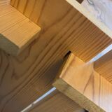 Vintage Mountain Pine Staircase Bookcase Circa 1980
