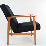 Fauteuil mr velours noir