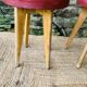 Ensemble de 4 tabourets vintage des années 60