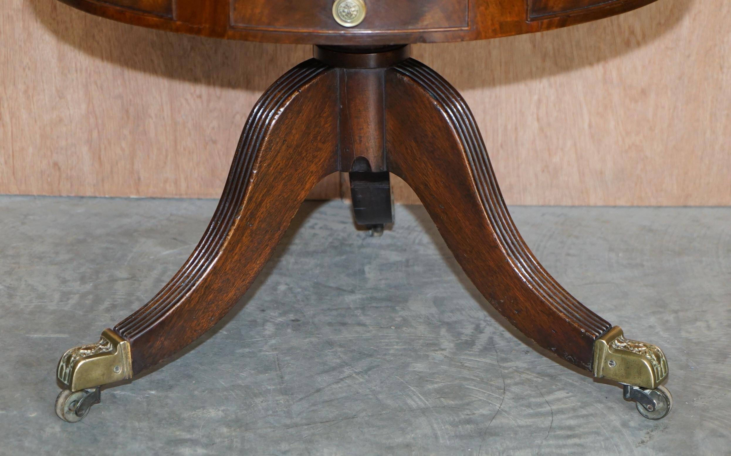 Restored hardwood revolving library circa 1810 Regency