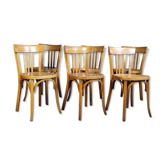 Set 6 chairs baumann n°43 years 50