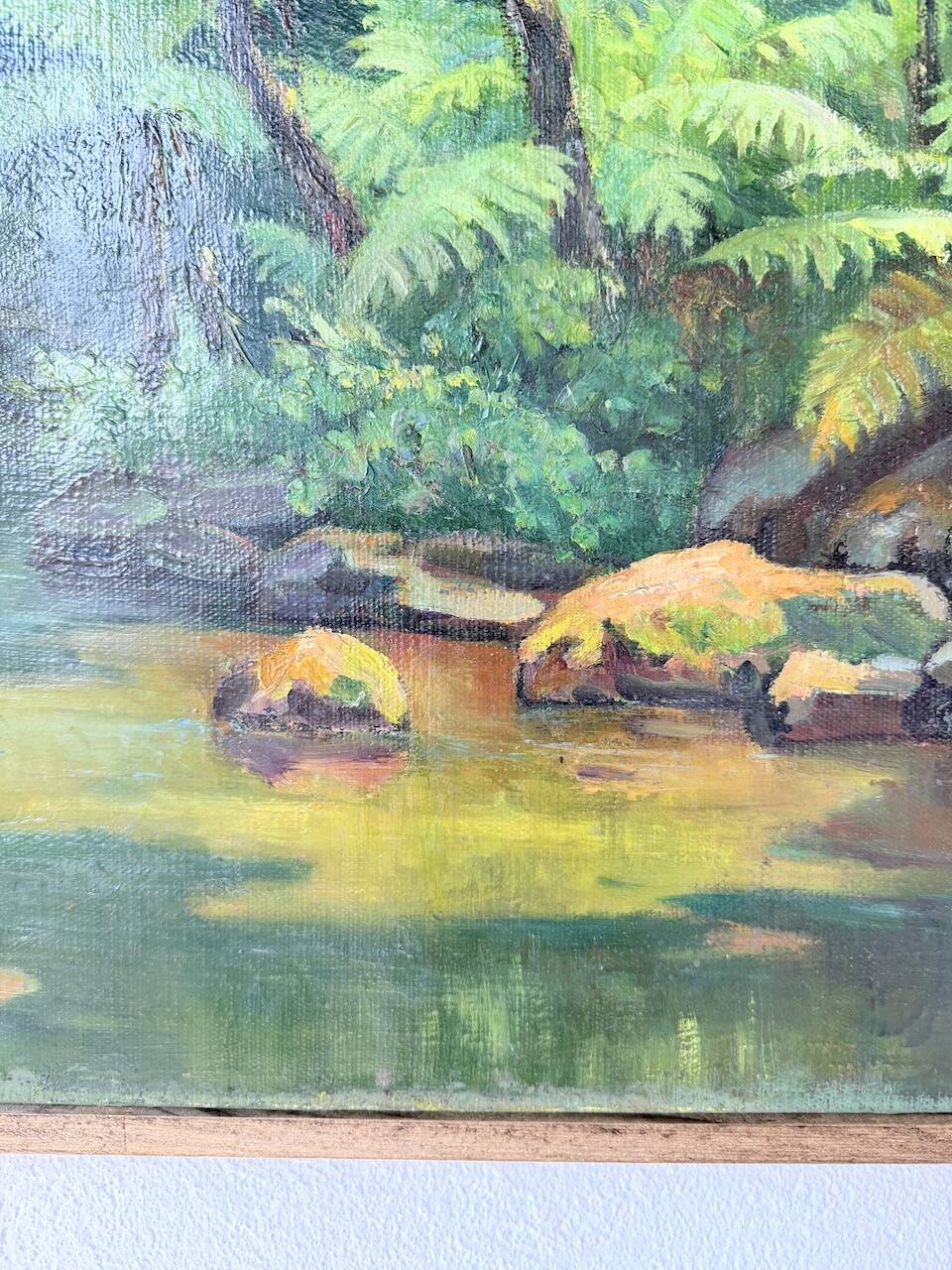 Oil painting "jungle" forest landscape