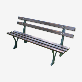 Banc de parc public vintage