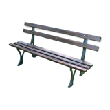 Vintage public park bench