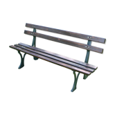 Banc de parc public vintage