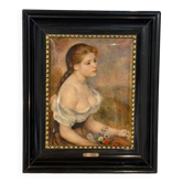Tableau martelé Renoir « Jeune fille aux fleurs »