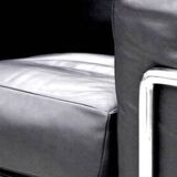 Fauteuil en cuir Lecorbusier LC2