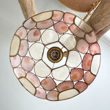 Mother-of-pearl and vintage brass pendant lamp