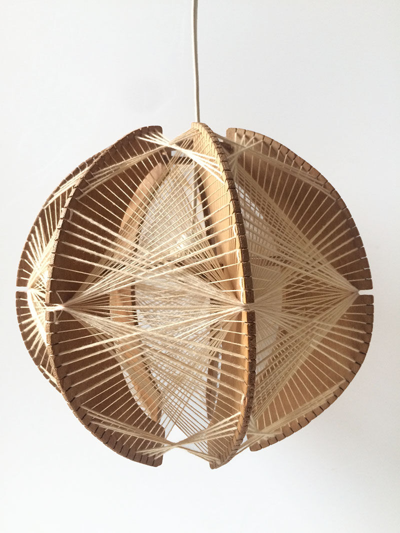 Wood suspension and vintage yarn