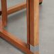 Round vintage Art Deco design dining table  for 4 people