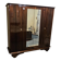 Varnished mahogany 4-door wardrobe