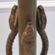 Rare and exquisite bronze floor lamp with intertwined snakes, early 1900s.