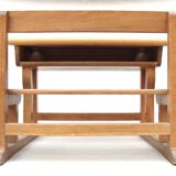Miniature wooden desk for dolls