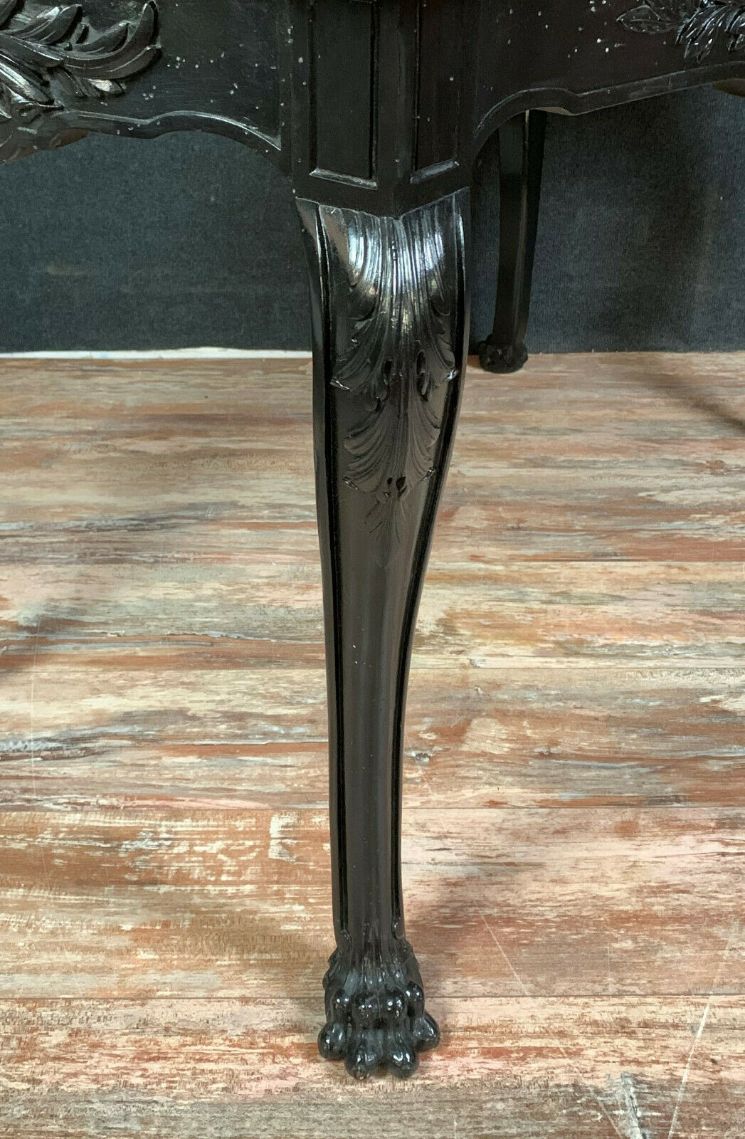 Napoleon III period games table in lacquered wood