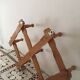 Expandable wall coat rack wooden way bamboo of the 1960s.
