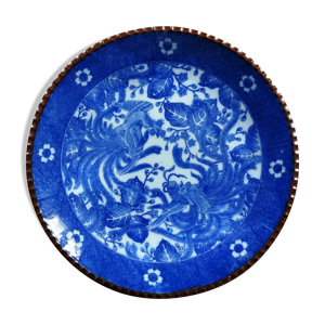 Plat en porcelaine, décor