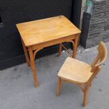 Child desk and vintage chair
