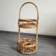 Desserte bar en rotin vintage