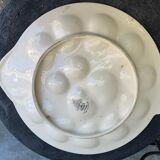 Plat à huîtres en forme de poisson modèle copenhague par longwy france ancien et collector