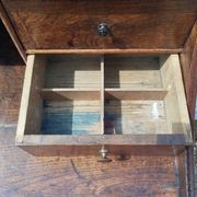 Victorian oak graduated desk – circa 1890-1910.