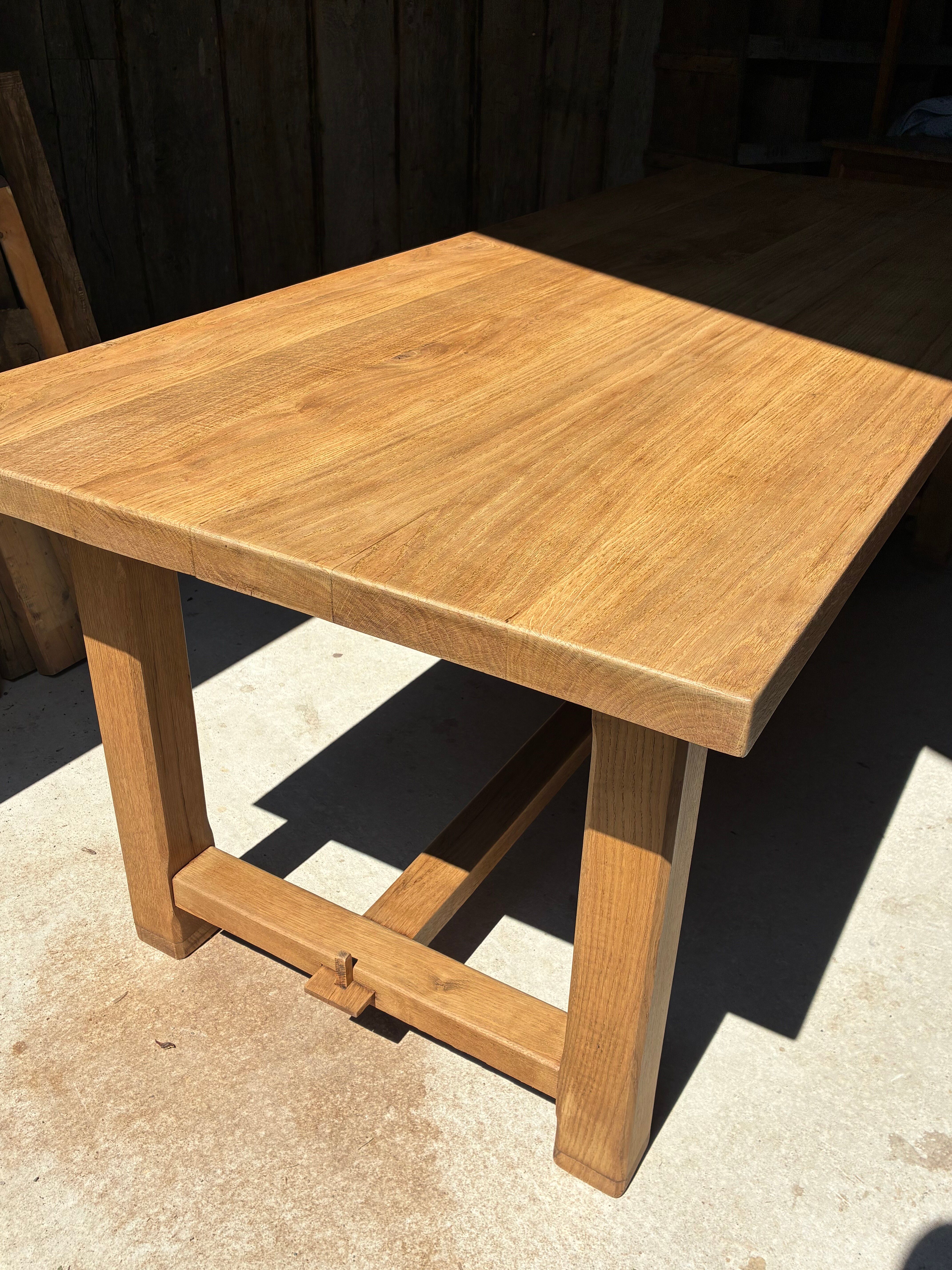 Solid oak farmhouse table
