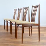 Suite of 4 Scandinavian dining chairs 1960s