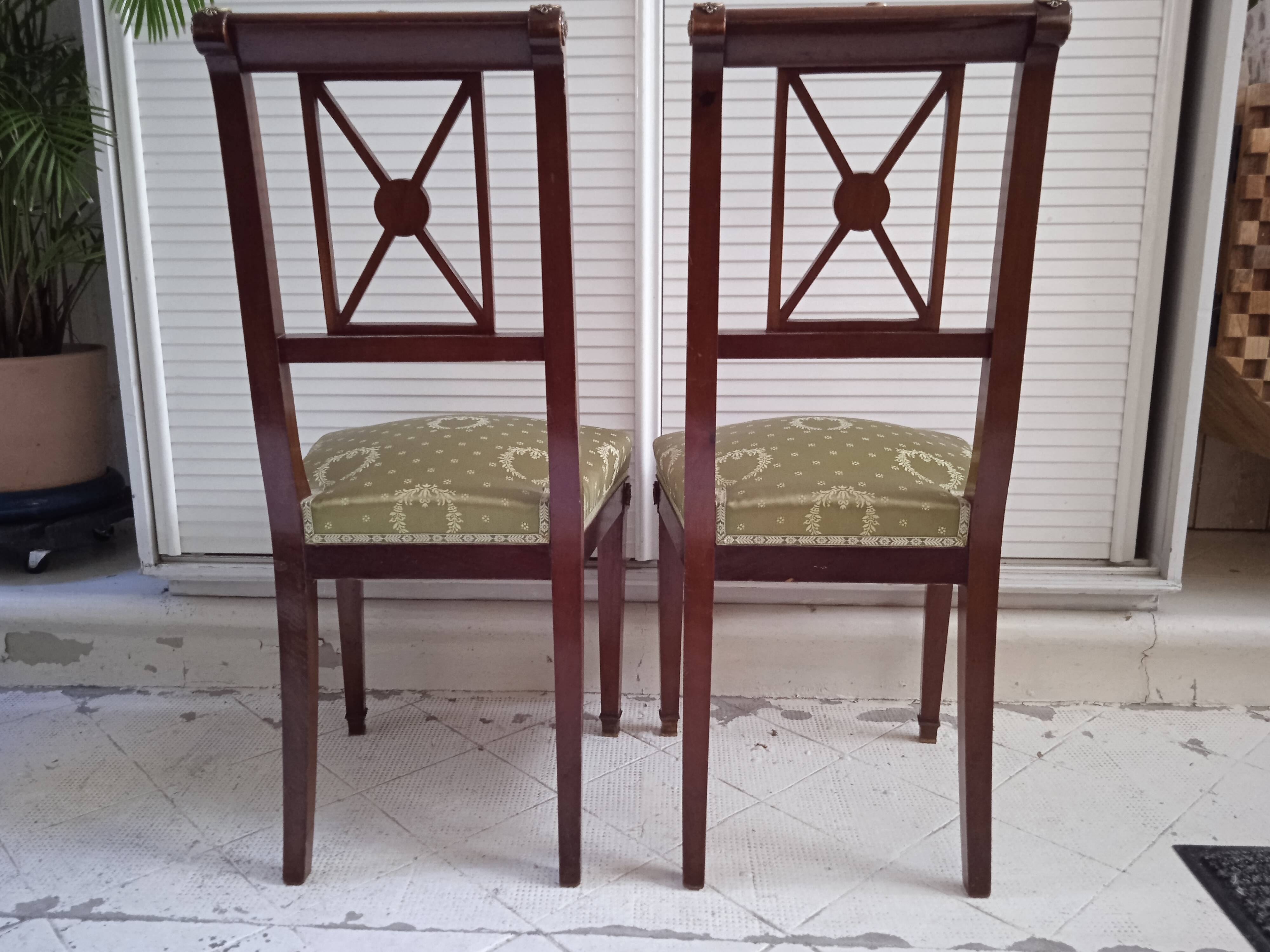 Set of two Empire chairs