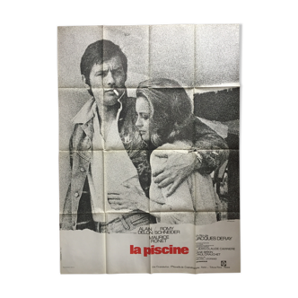 Cinema poster "La Piscine" Alain Delon, Romy Schneider 120x160cm 1974