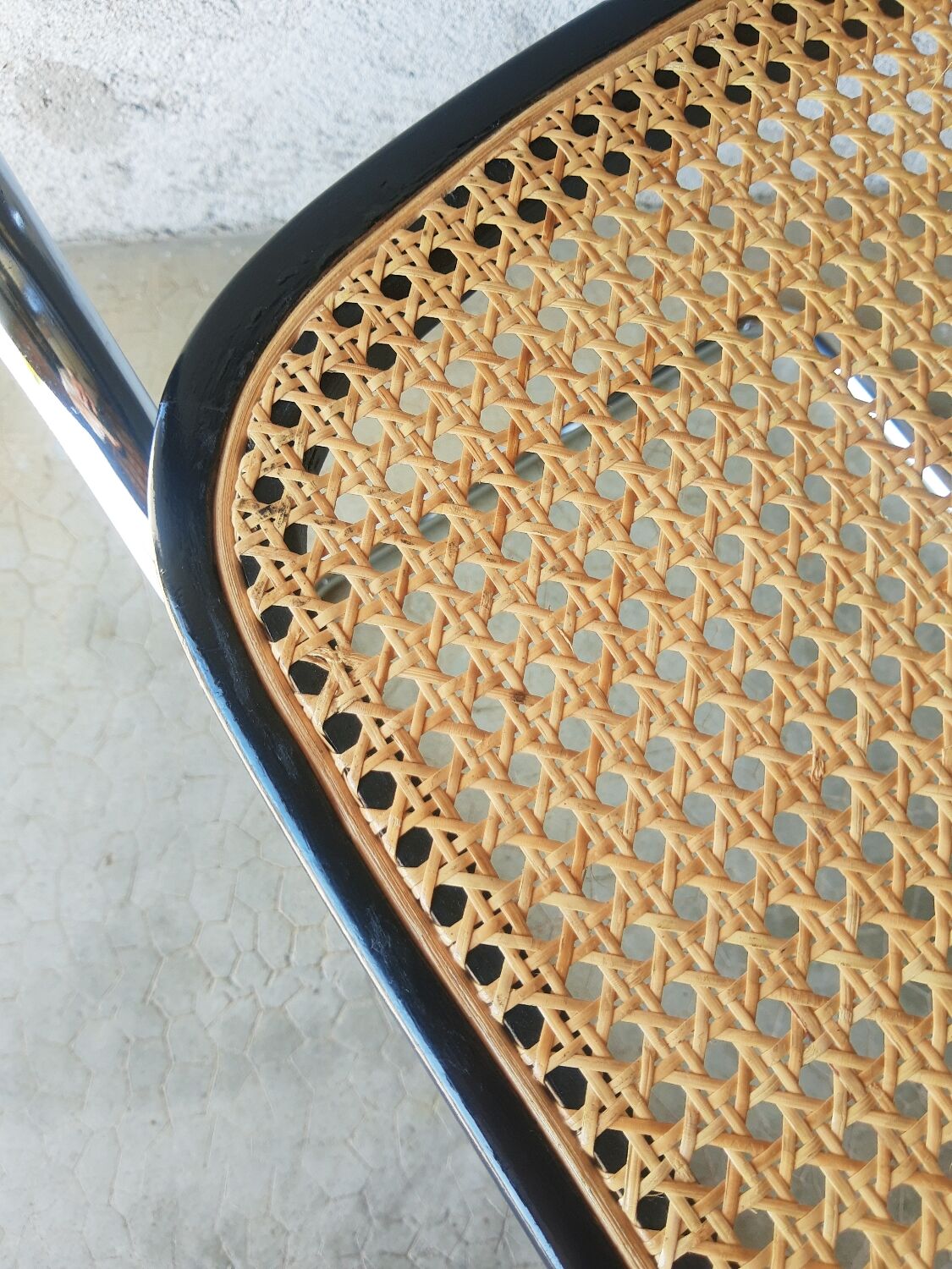 Set of 4 vintage Cesca B32 Marcel Breuer chairs