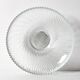Vintage Clear Ribbed Glass Bowl / Stylish Heavy Platter by Veropa / 1970s