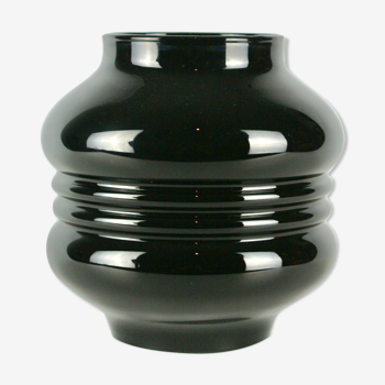 Vase en verre noir années 1930