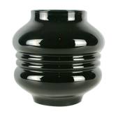 Vase en verre noir années 1930