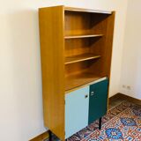 Vintage oak library 1960