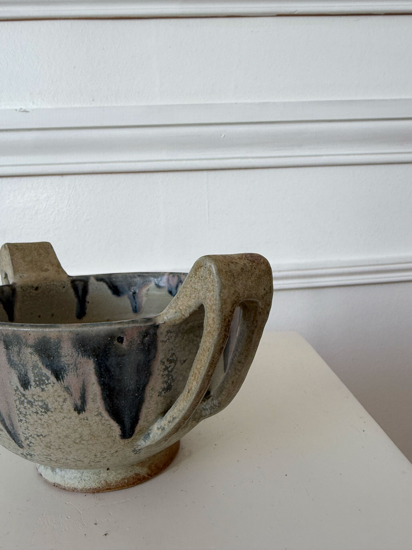 Stoneware bowl signed Gréber