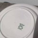 7 ironstone plates Moulin des loups tiles