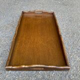 Vintage rectangular solid wood breakfast tray