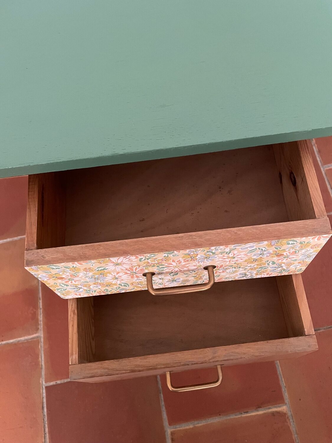 Vintage Scandinavian desk revamped