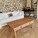 Coffee table in solid cherry wood